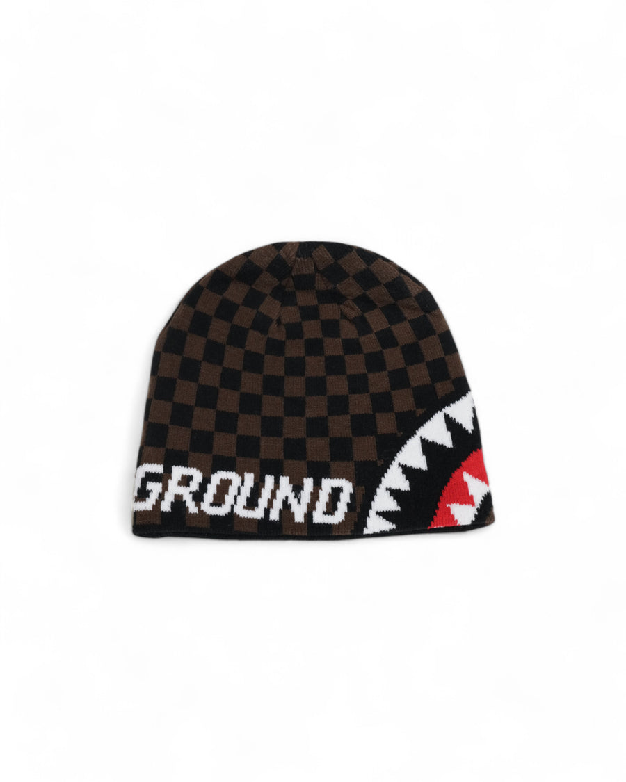 Sprayground  CHECK BROWN BEANIE