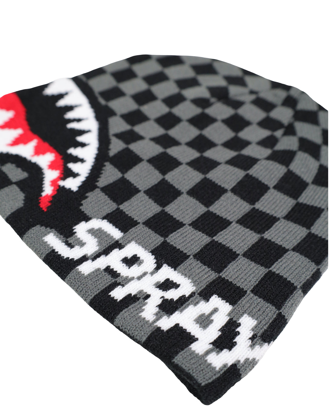 CHECK BROWN BEANIE