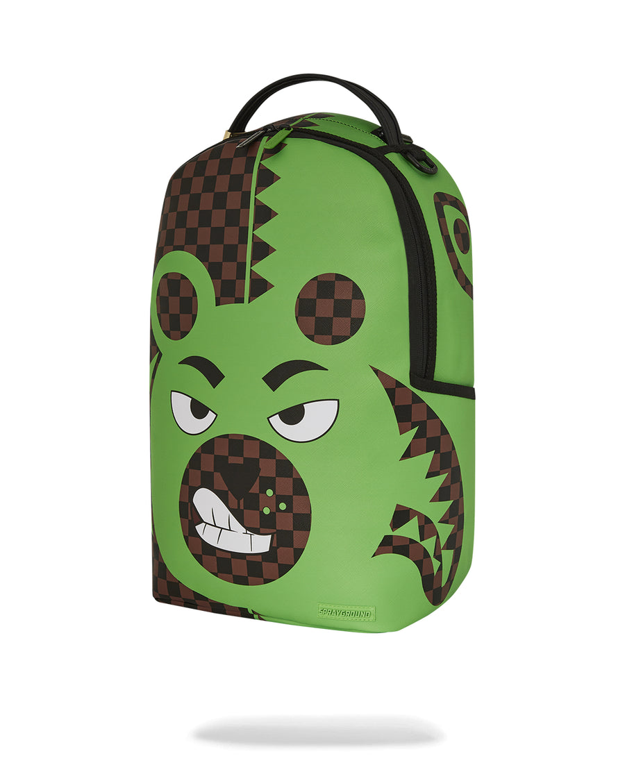 Green Bear Face Backpack