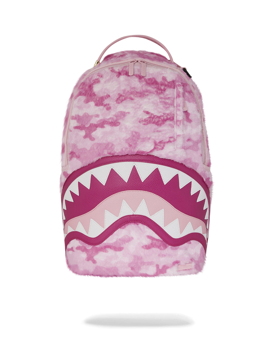 Pink Fur Camo Backpack