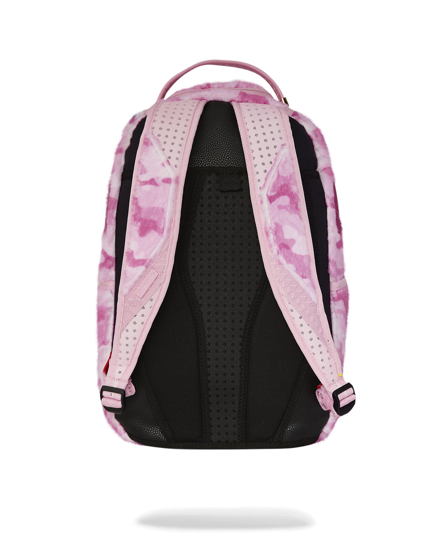 Pink Fur Camo Backpack