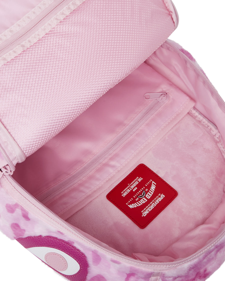 Pink Fur Camo Backpack