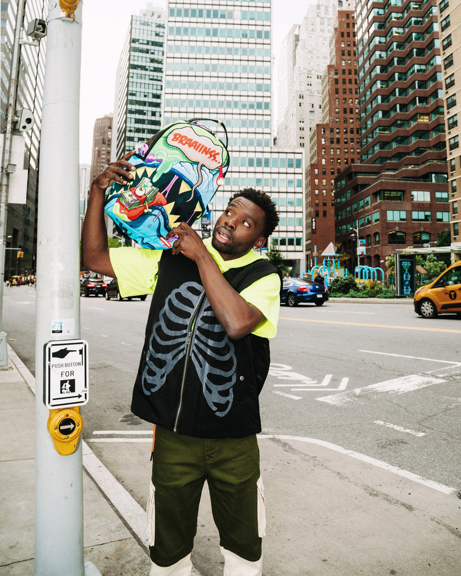 Blue Zombie Shark Backpack