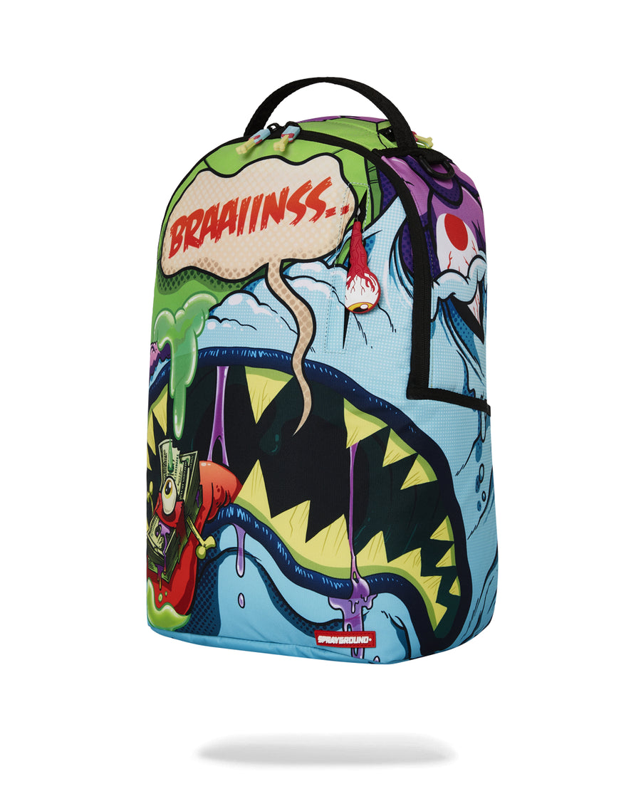 Blue Zombie Shark Backpack