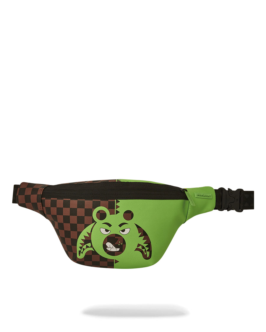 Green Bear Face Savvy Crossbody