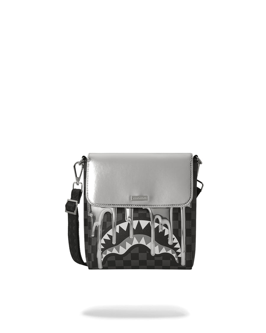 Metallic Drips Messenger Bag