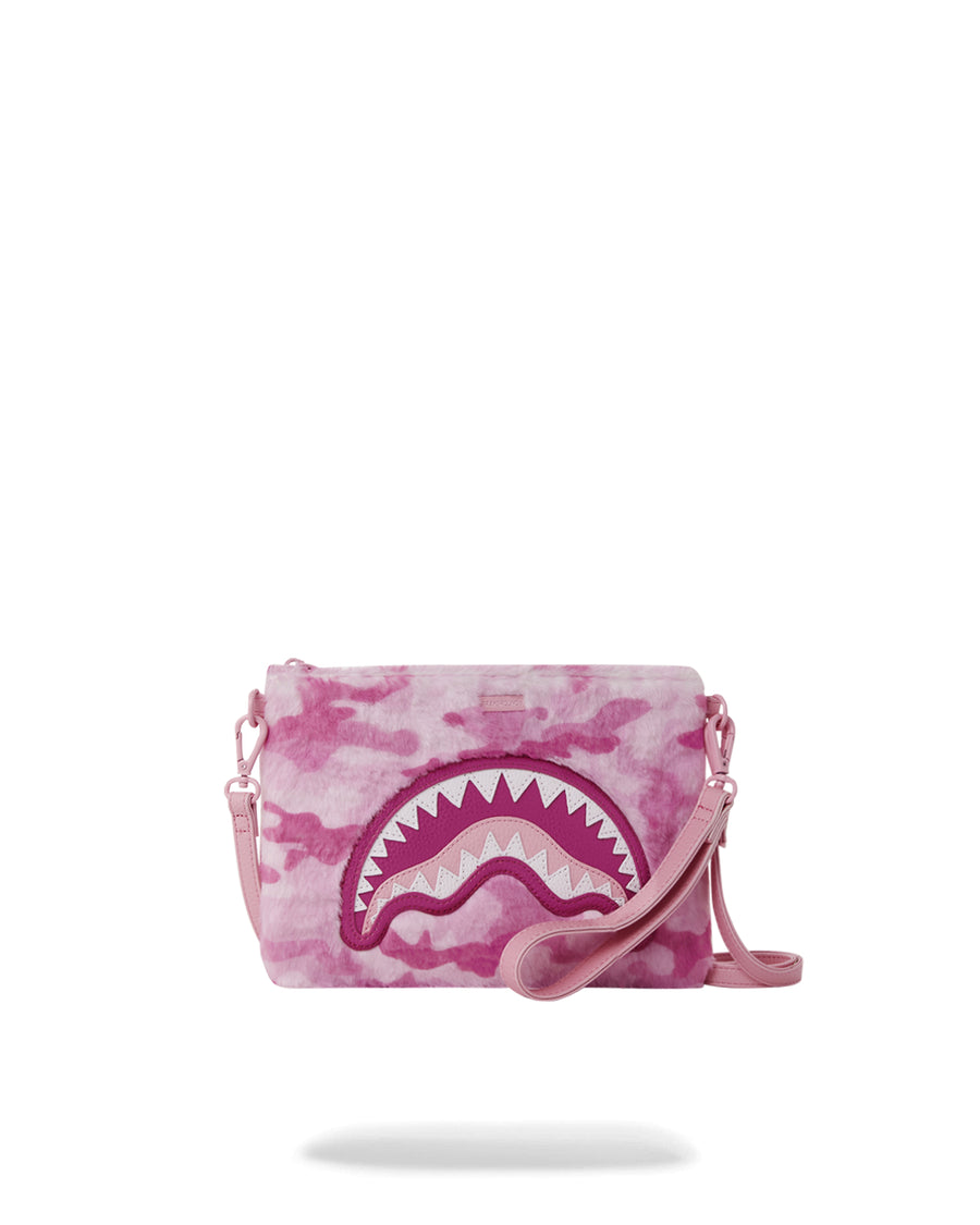 Pink Fur Camo Pouchette