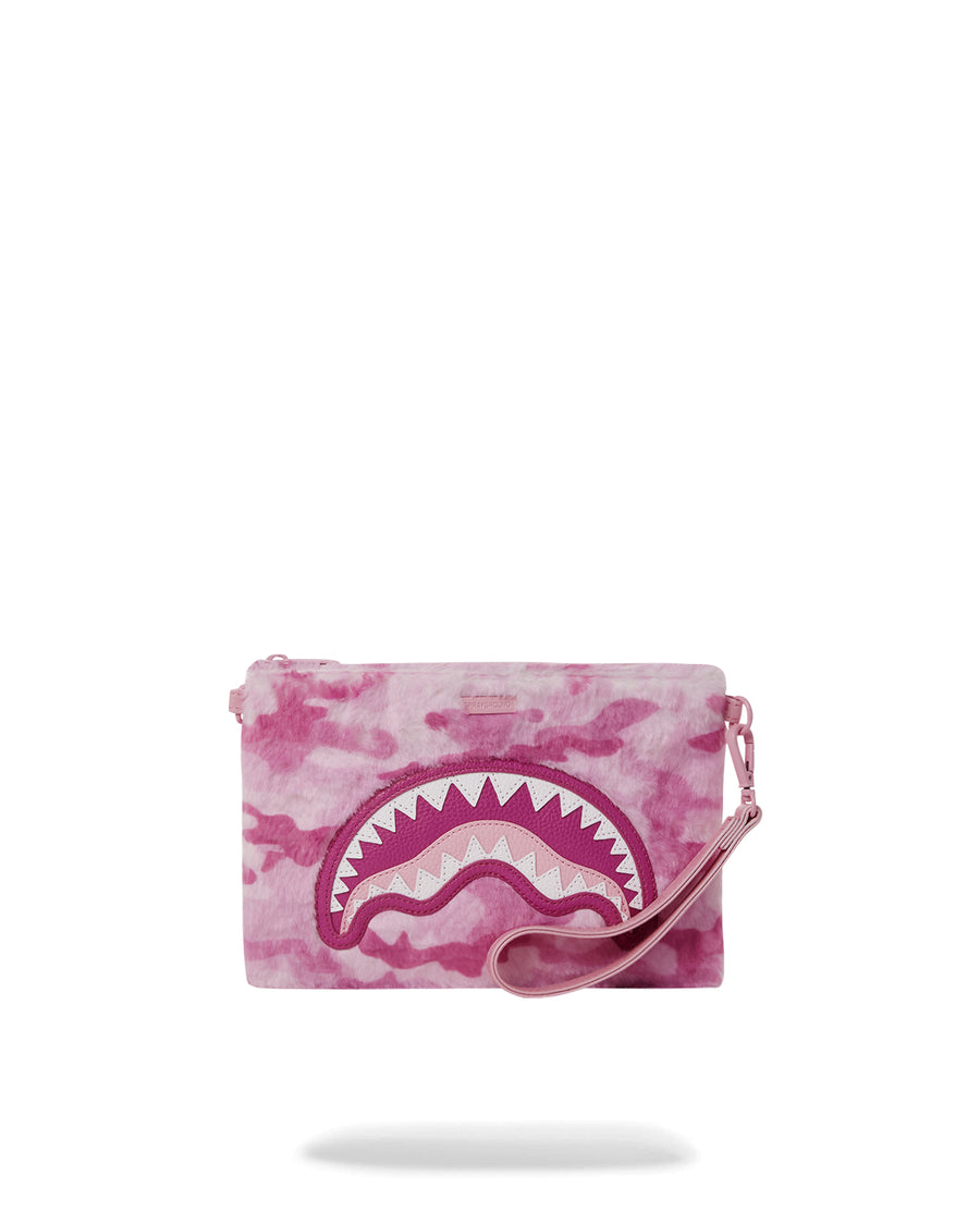 Pink Fur Camo Pouchette