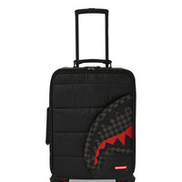 Black Puffer Grey Check Carry-on Luggage