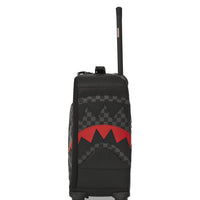 Black Puffer Grey Check Carry-on Luggage