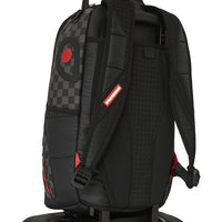 Black Puffer Grey Check Carry-on Luggage