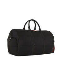 Black Puffer Grey Check Duffle