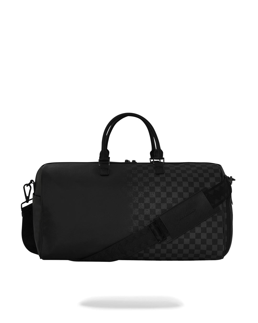 Half Spritz Black/grey Check Duffle