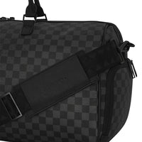 Half Spritz Black/grey Check Duffle