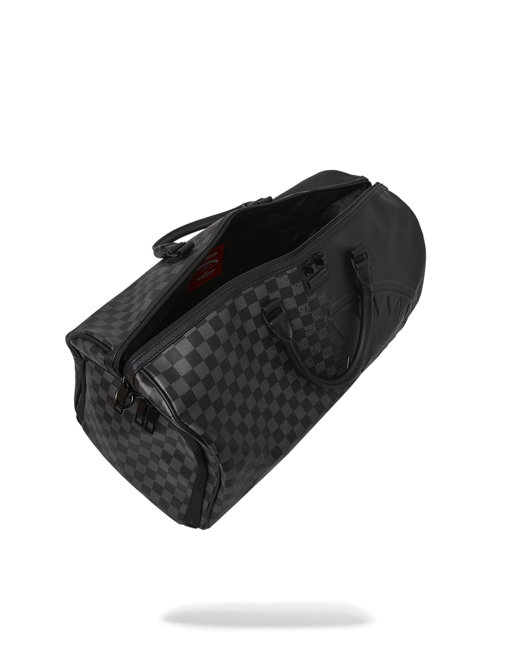 Half Spritz Black/grey Check Duffle