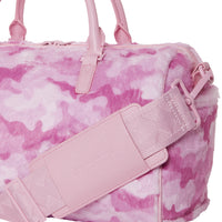 Pink Fur Camo Duffle