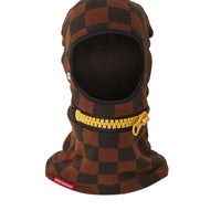 Gold Zipper Mouth Ski Mask