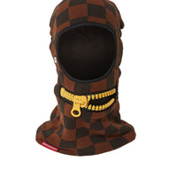 Gold Zipper Mouth Ski Mask