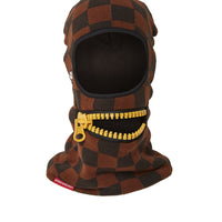 Gold Zipper Mouth Ski Mask