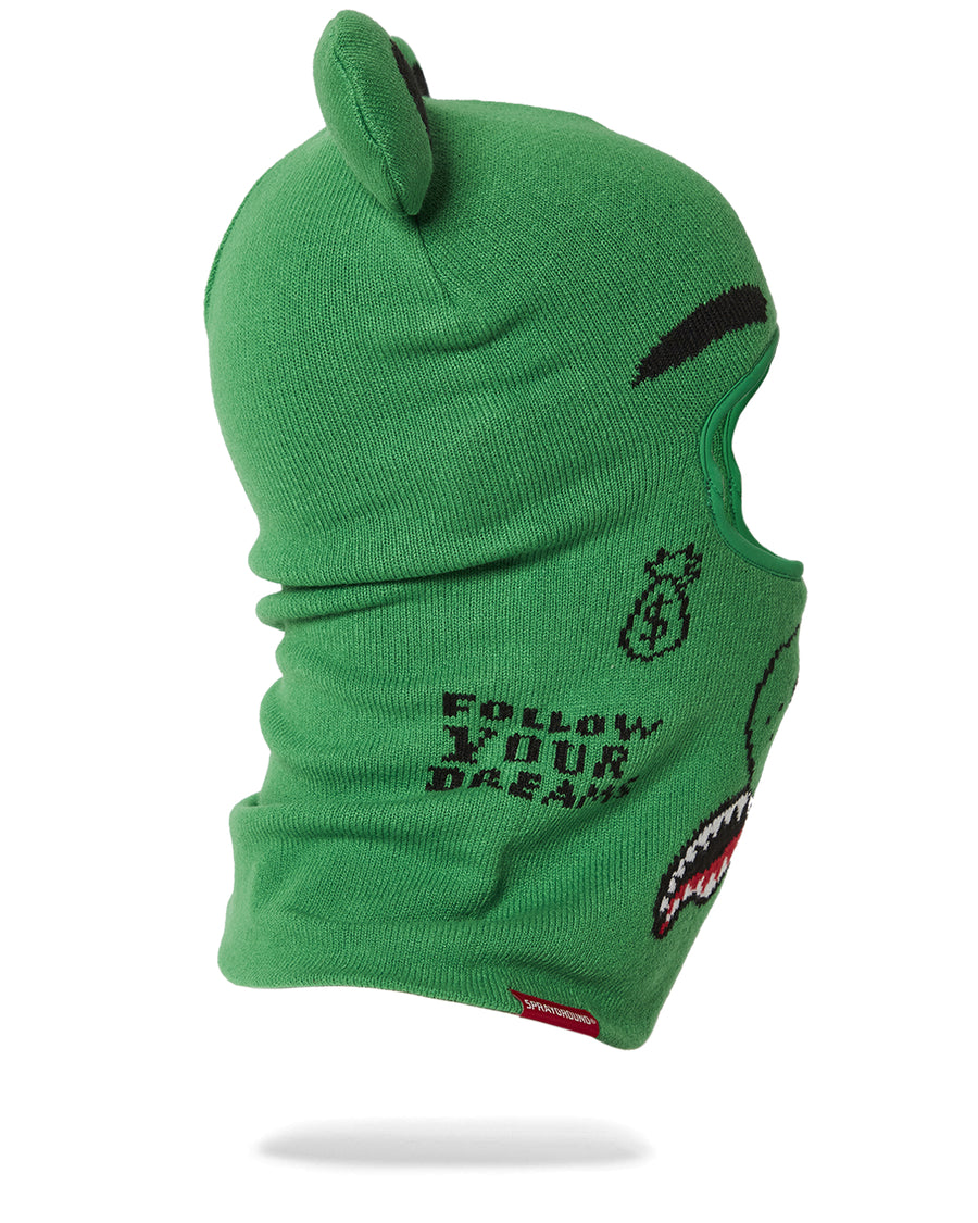 Green Money Bear Ski Mask