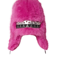 A.i. Pink Fur Trapper Hat