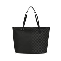 Half Spritz Black/grey Check Tote