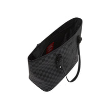 Half Spritz Black/grey Check Tote