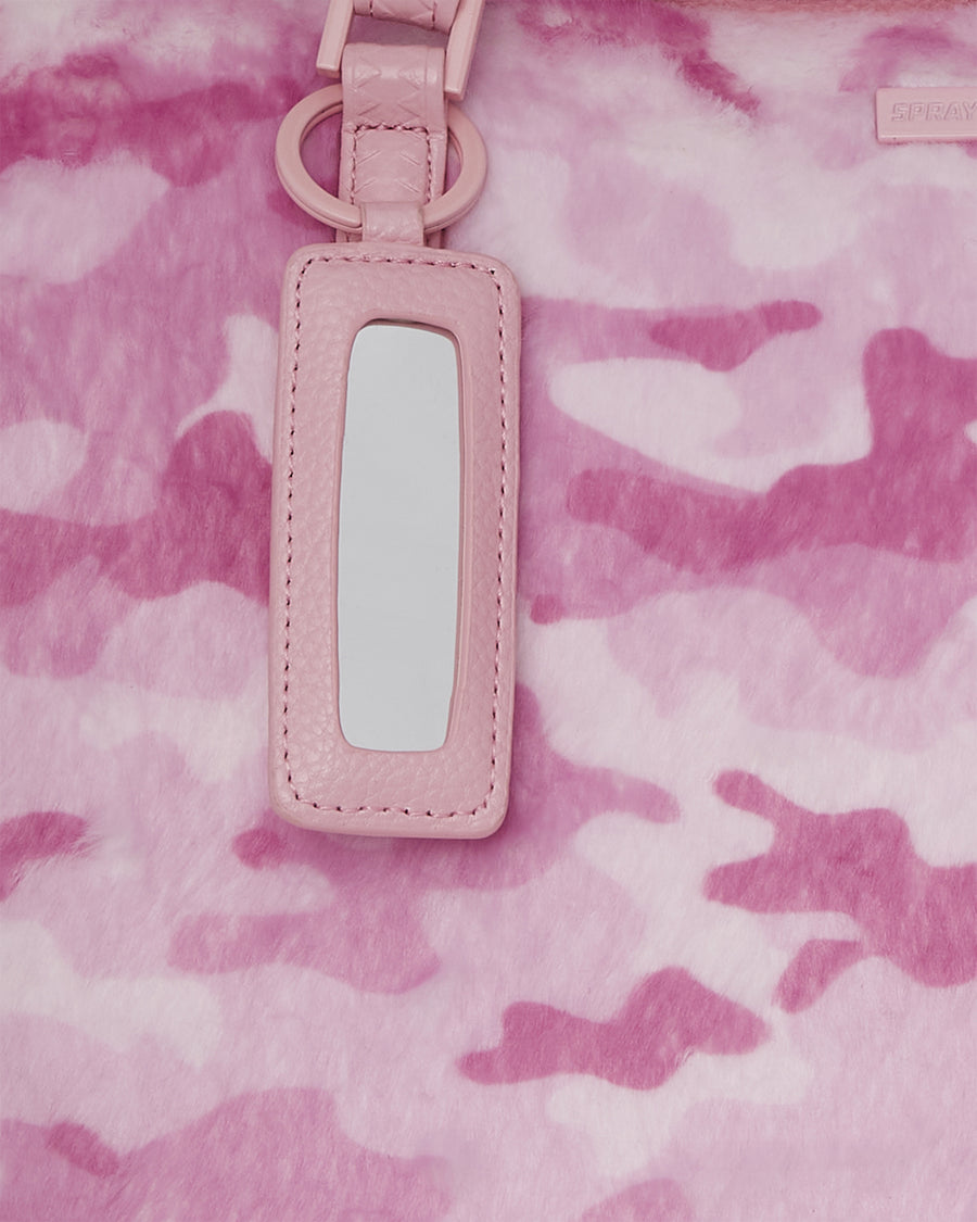 Pink Fur Camo Tote