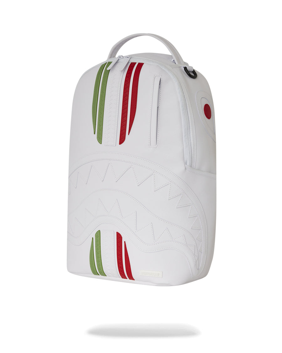 ITALY RACING STRIPES BACKPACK WHITE