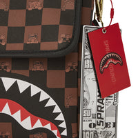 PEEKING CHARACTER CHECK MESSENGER SLING