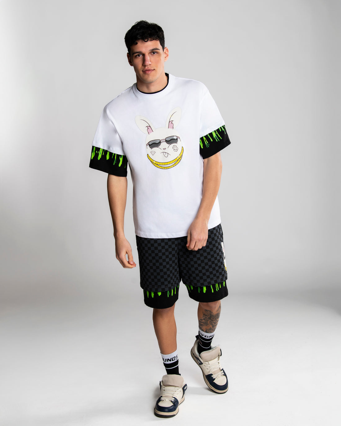 SPLATTER BUNNY DOUBLE T-SHIRT