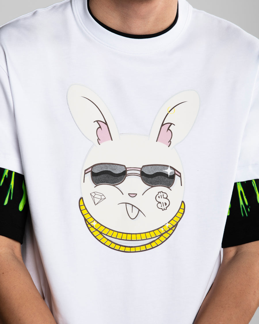 SPLATTER BUNNY DOUBLE T-SHIRT