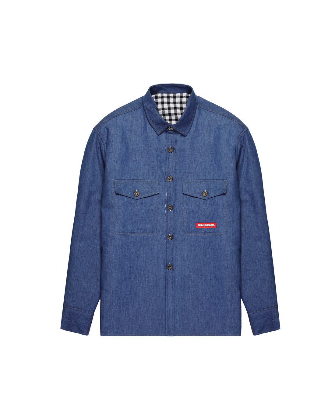 CHECK DENIM DOUBLE SHIRT