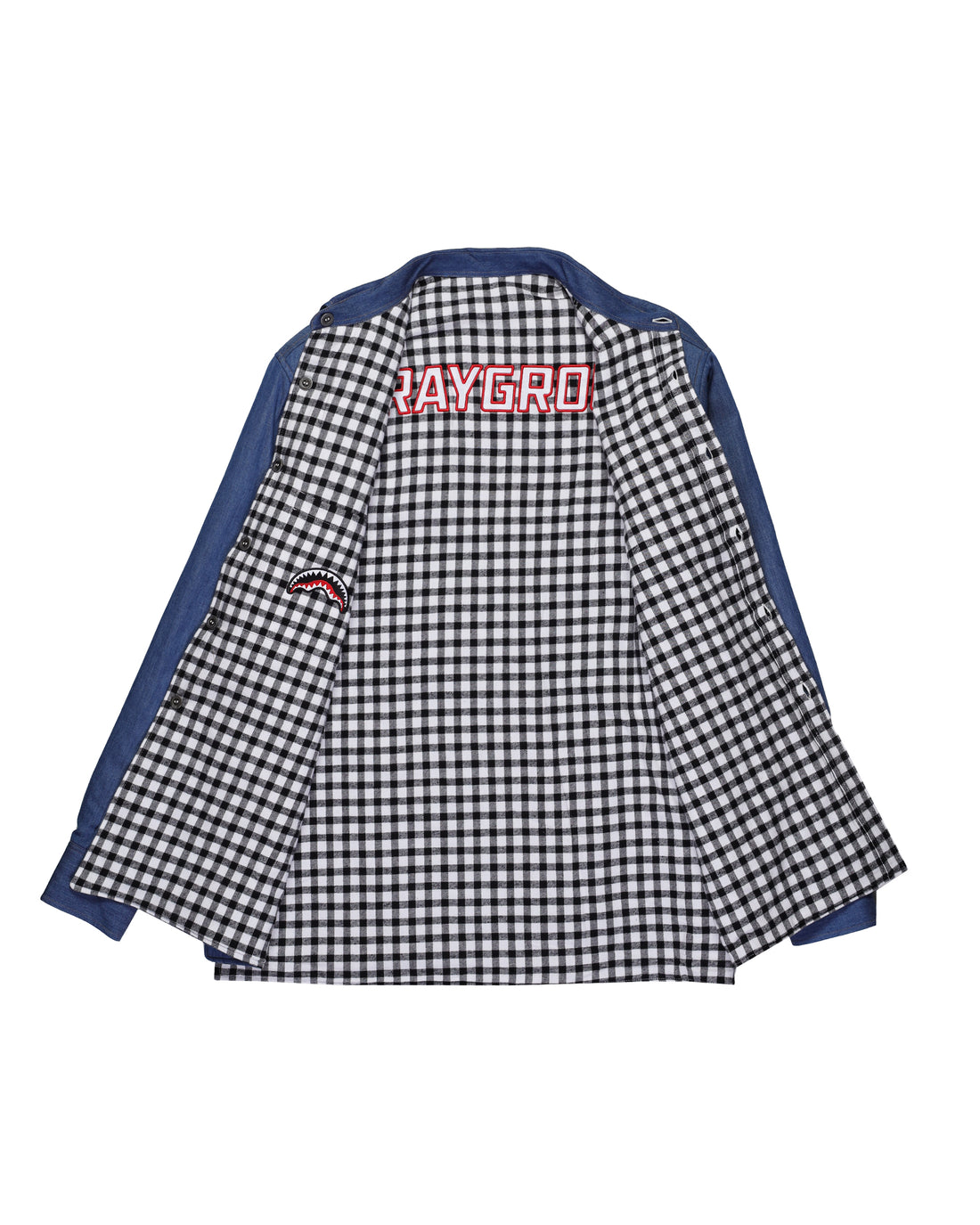 CHECK DENIM DOUBLE SHIRT