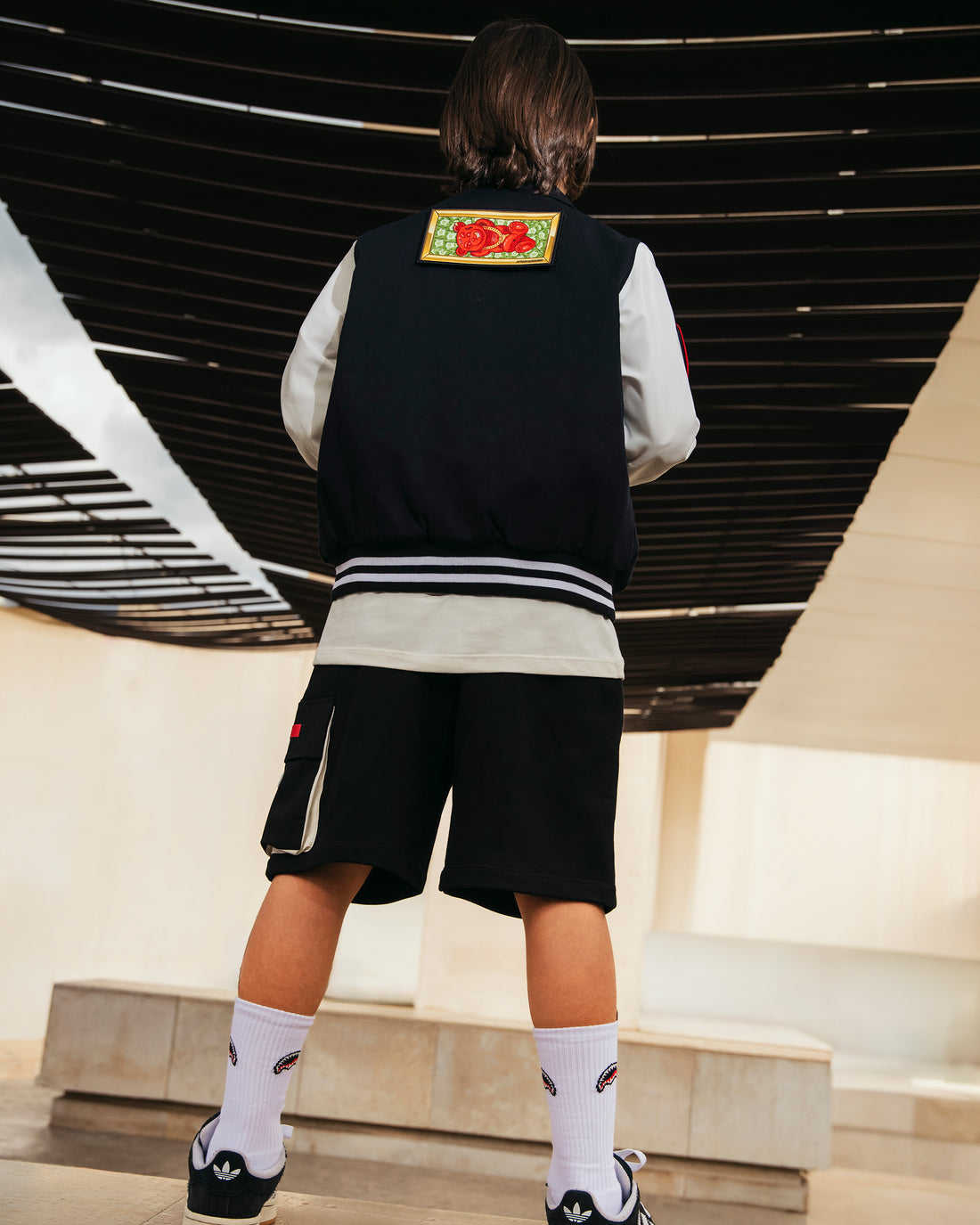 DETACH AND STICK IT VARSITY JACKET