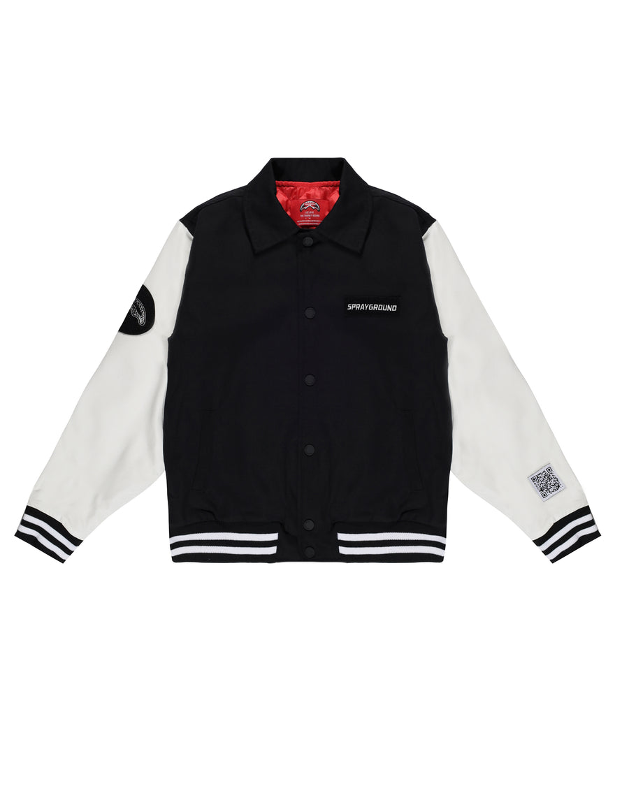 DETACH AND STICK IT VARSITY JACKET