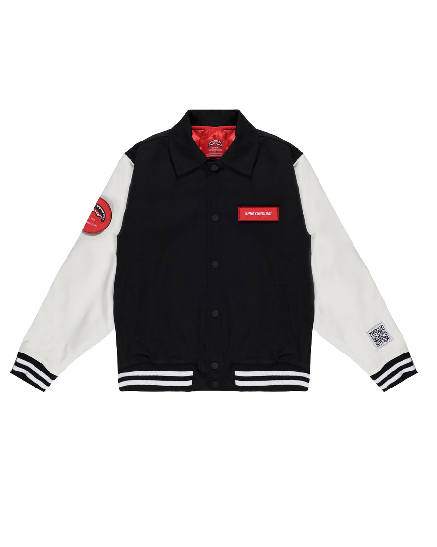 DETACH AND STICK IT VARSITY JACKET