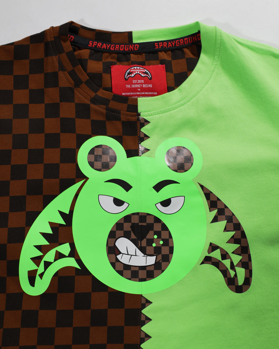 MONEY BEAR SPLIT REGULAR T-SHIRT