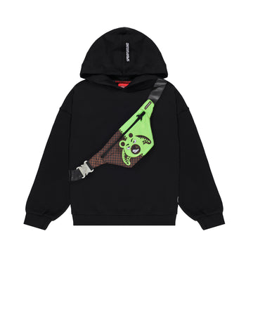 CROSSBODY MONEY BEAR CUT REGULAR HOODIE