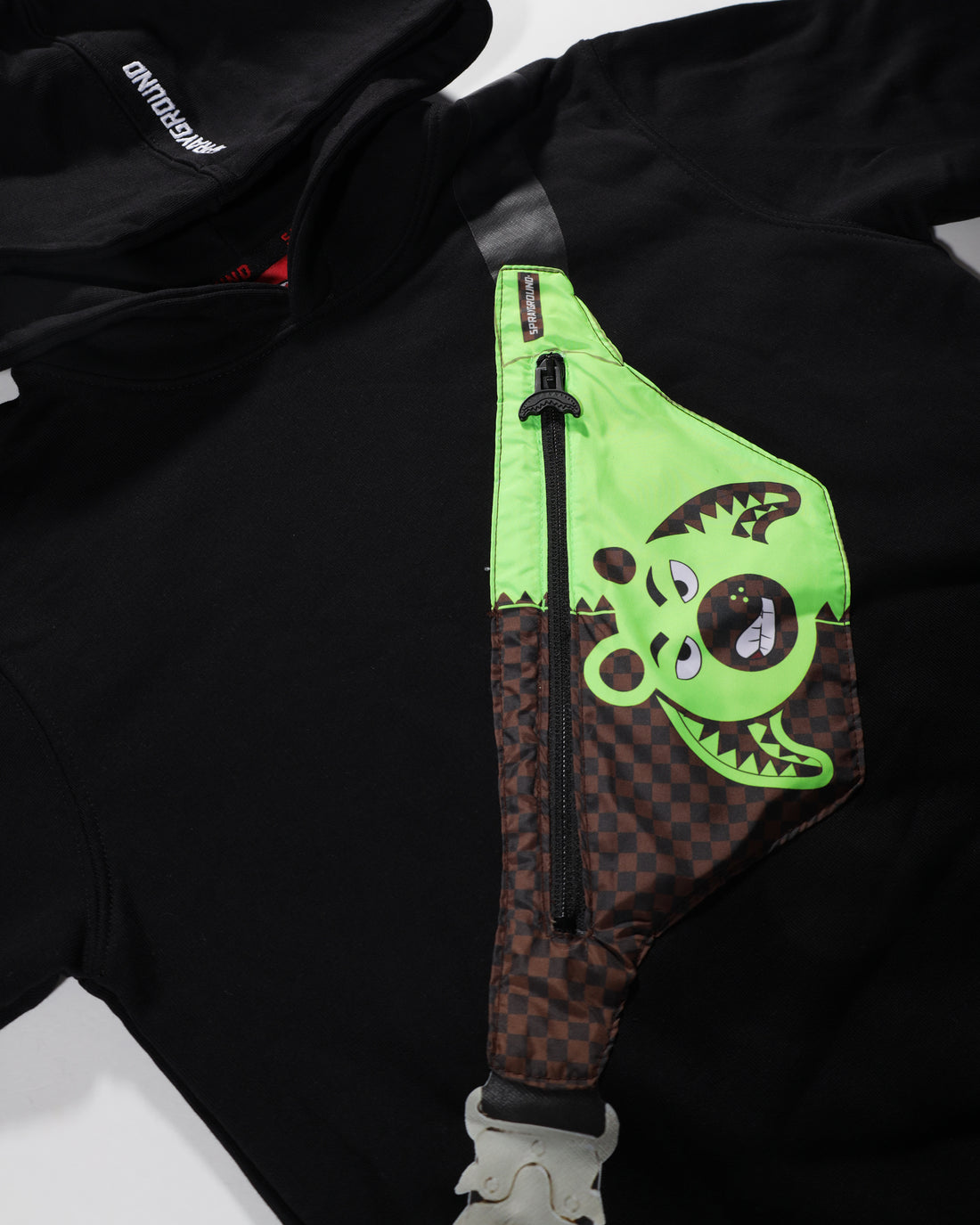 CROSSBODY MONEY BEAR CUT REGULAR HOODIE