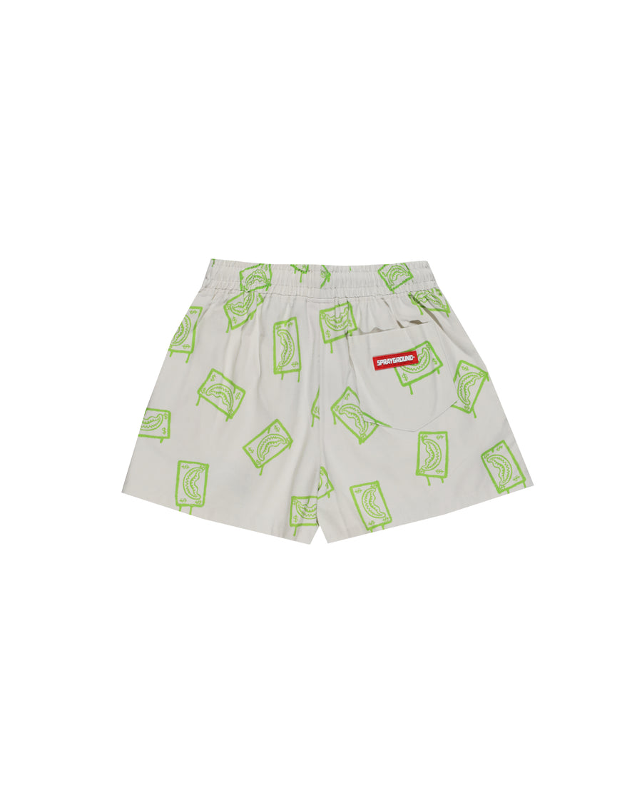 SLIMER DRIPPING ORGANIC COTTON SHORTS