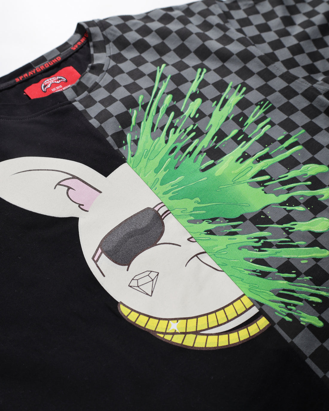 SPLATTER BUNNY SPLIT OVER T-SHIRT