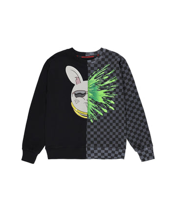 SPLATTER BUNNY SPLIT REGULAR CREWNECK