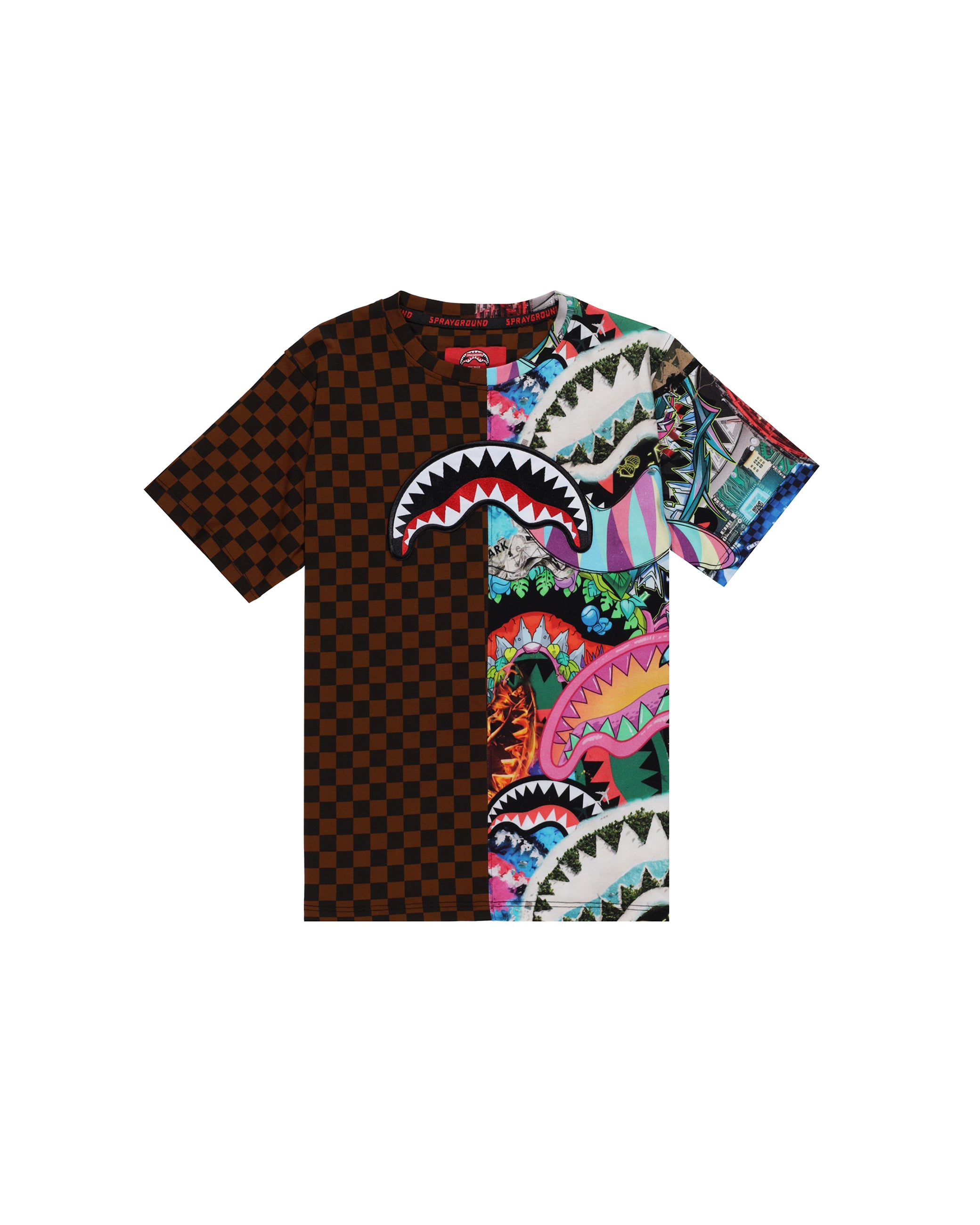【SPRAYGROUND】プリント Tシャツ SPRAYGROUND Sprayground boy's short-sleeve cotton T-shirt spy1038 White