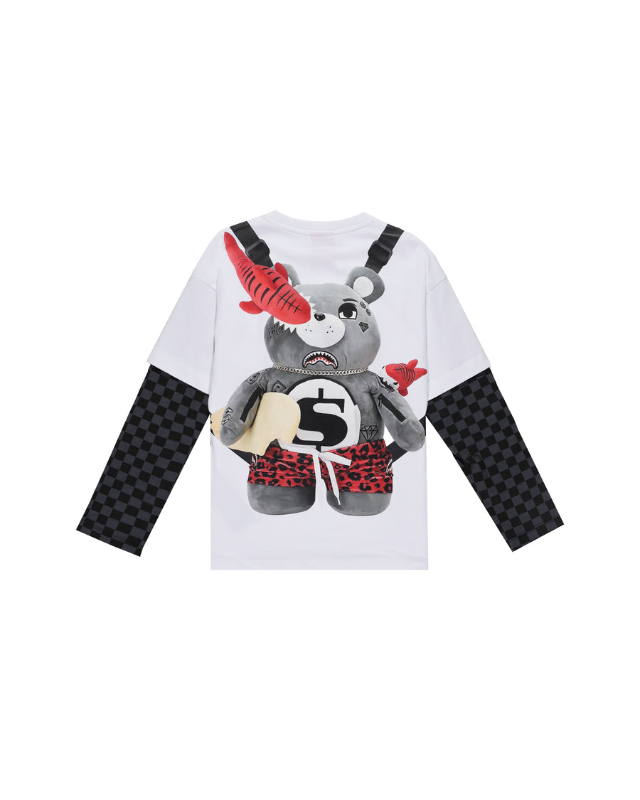 TEDDYBEAR BACKPACK DOUBLE T-SHIRT