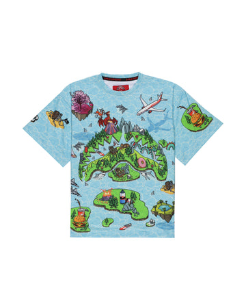 SHARK ISLAND MAYHEM OVER T-SHIRT