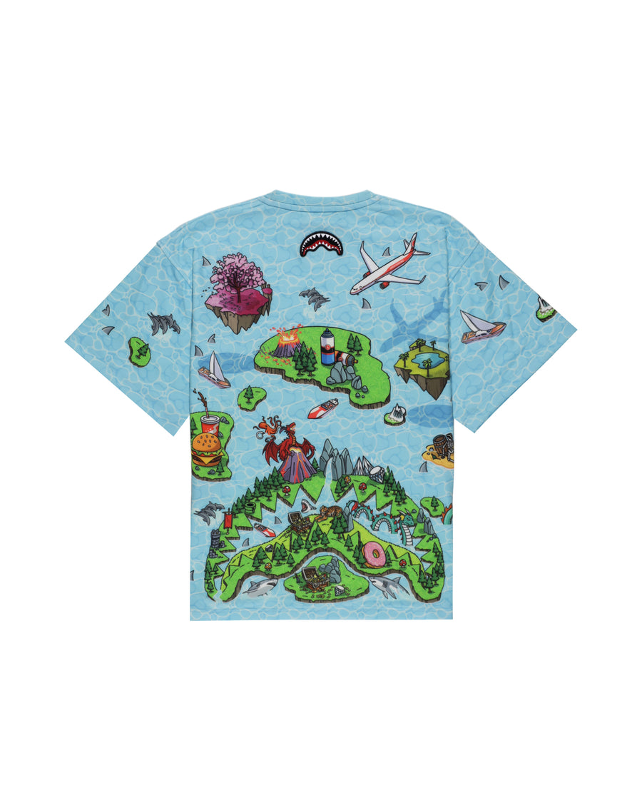 SHARK ISLAND MAYHEM OVER T-SHIRT