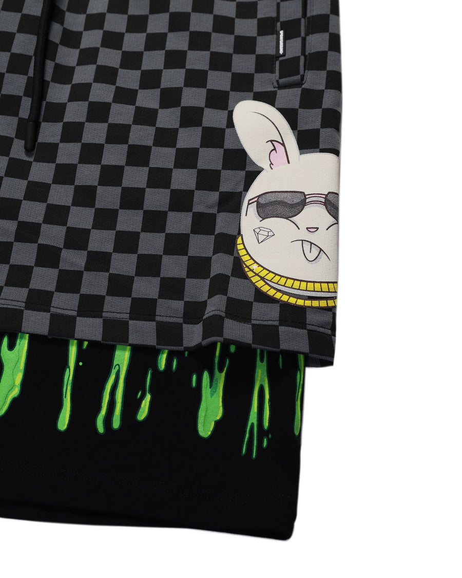 SPLATTER BUNNY DOUBLE SHORTS