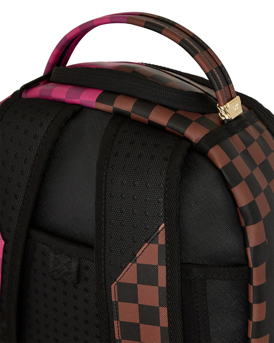 SPLIT SIP PINK CHECK DLXSV BACKPACK
