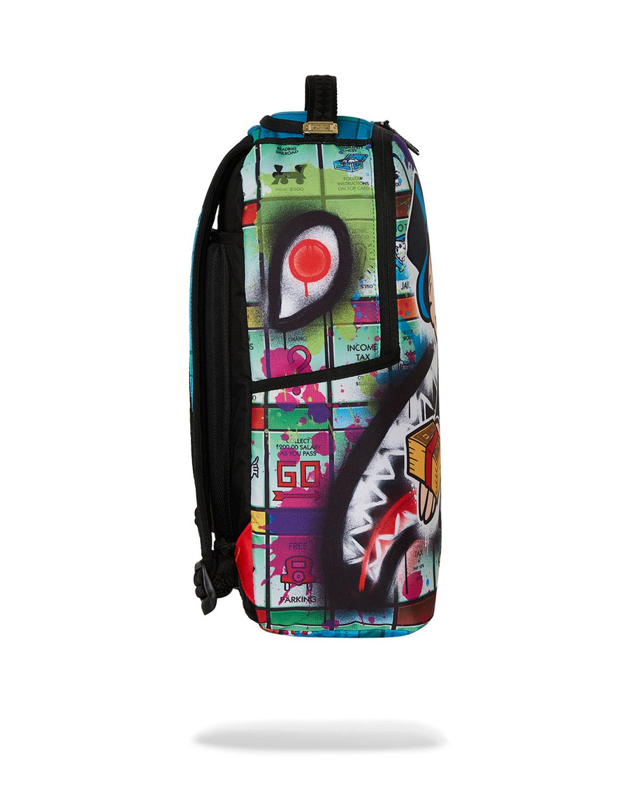 MONOPOLY MAN SPRAYED BOARD DLXR BACKPACK